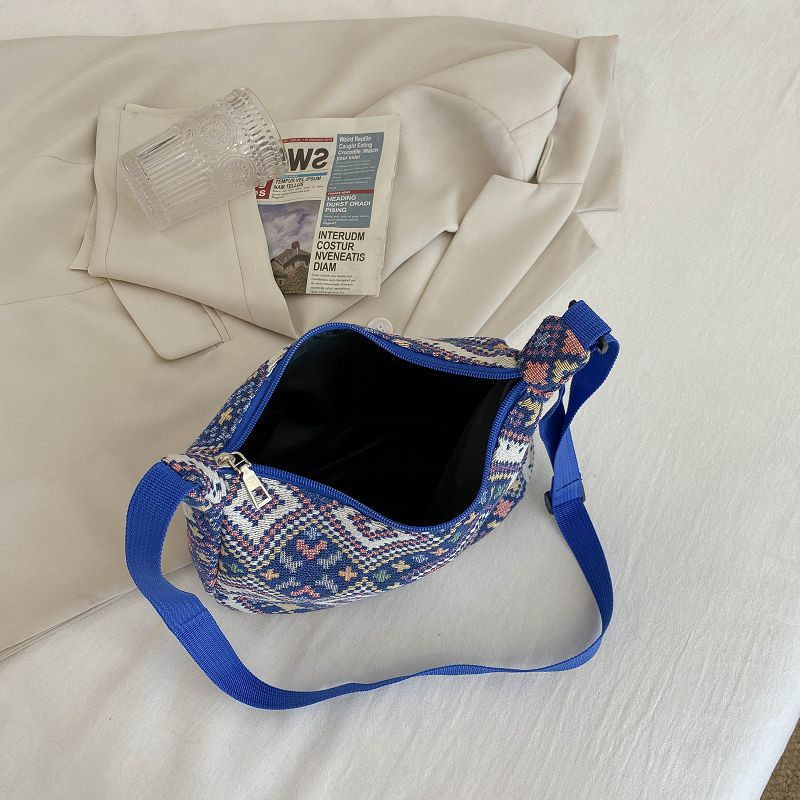 SMOOZA 2022 Ikdienas audekla plecu somas Modes Māksla Gleznas Druka Crossbody Somas sievietēm Sieviešu soma Hobo Sac Femme