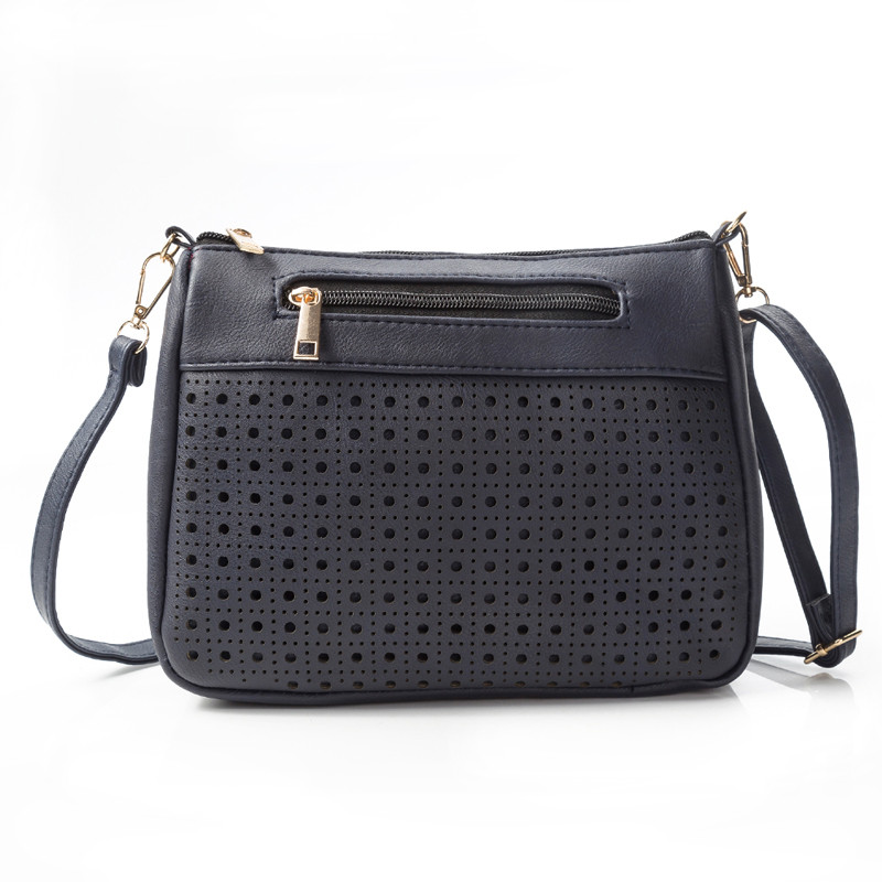 REPRCLA Νέες Γυναικείες τσάντες Messenger με διπλό φερμουάρ Κοίλη PU Δερμάτινη τσάντα ώμου Γυναικεία χιαστί vintage γυναικείες τσάντες τσάντες