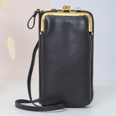 Fashion Messenger Τσάντα για γυναίκες Crossbody Shoulder Κινητό Τηλέφωνο Πορτοφόλι PU Κάτοχος κάρτας Γυναικείο τσαντάκι νομισμάτων