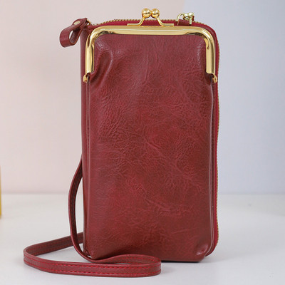 Fashion Messenger Τσάντα για γυναίκες Crossbody Shoulder Κινητό Τηλέφωνο Πορτοφόλι PU Κάτοχος κάρτας Γυναικείο τσαντάκι νομισμάτων