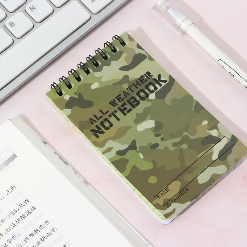 Taktikai jegyzetfüzet minden időjáráshoz Minden időjáráshoz használható jegyzetfüzet Vízálló írópapír esőben írópapír esőben diákkellékek