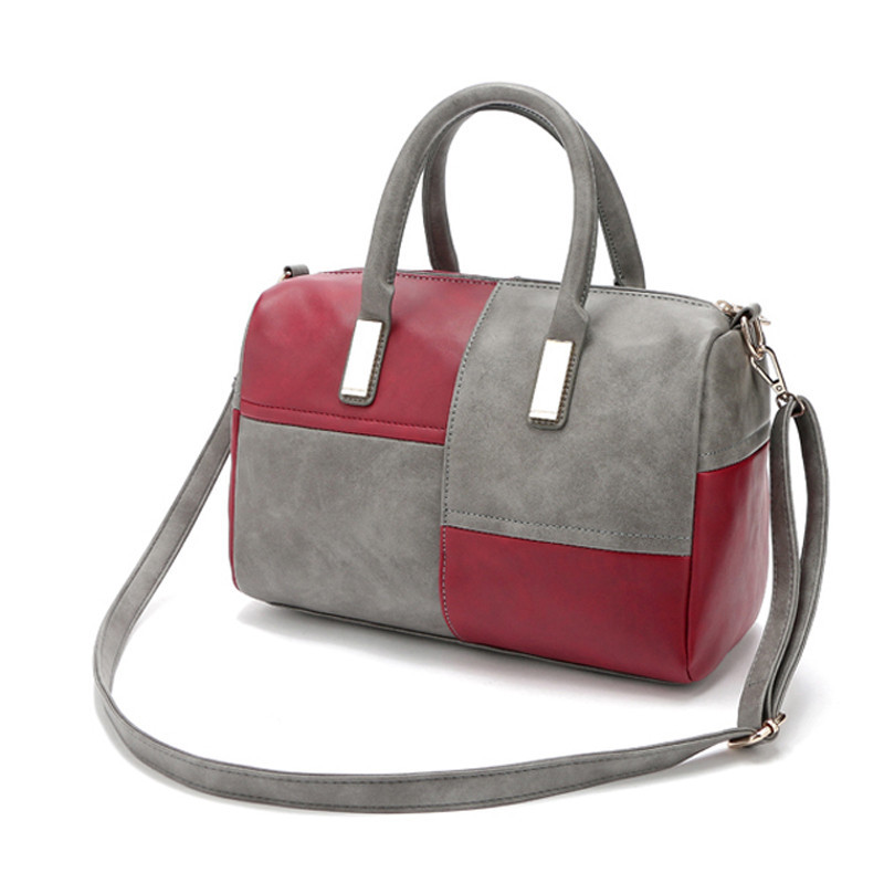 Divat Női táskák Bőr kézitáskák Híres márkák Boston válltáska Laides Messenger Táskák Bolsas Bolsos Sac A Main