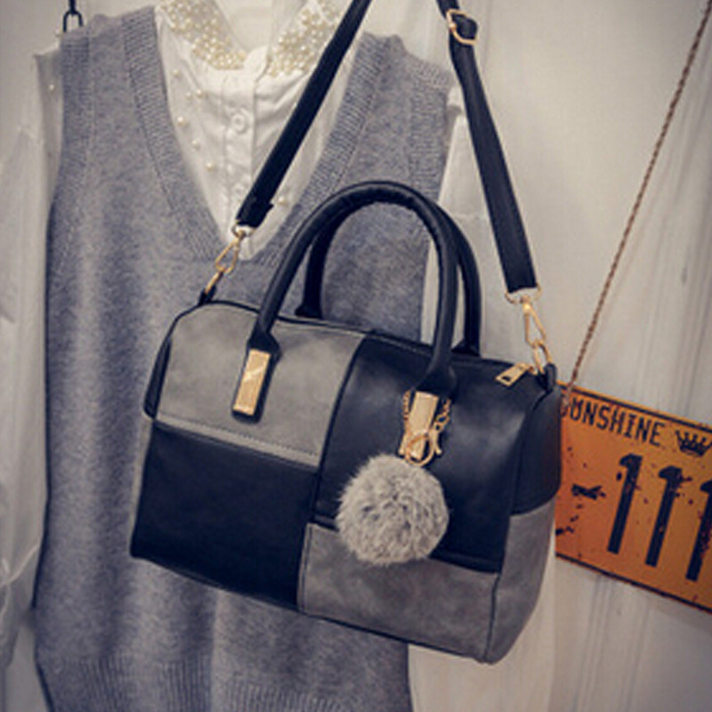 Divat Női táskák Bőr kézitáskák Híres márkák Boston válltáska Laides Messenger Táskák Bolsas Bolsos Sac A Main