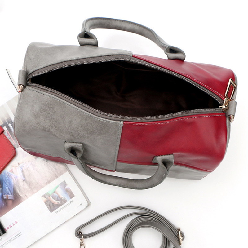 Divat Női táskák Bőr kézitáskák Híres márkák Boston válltáska Laides Messenger Táskák Bolsas Bolsos Sac A Main