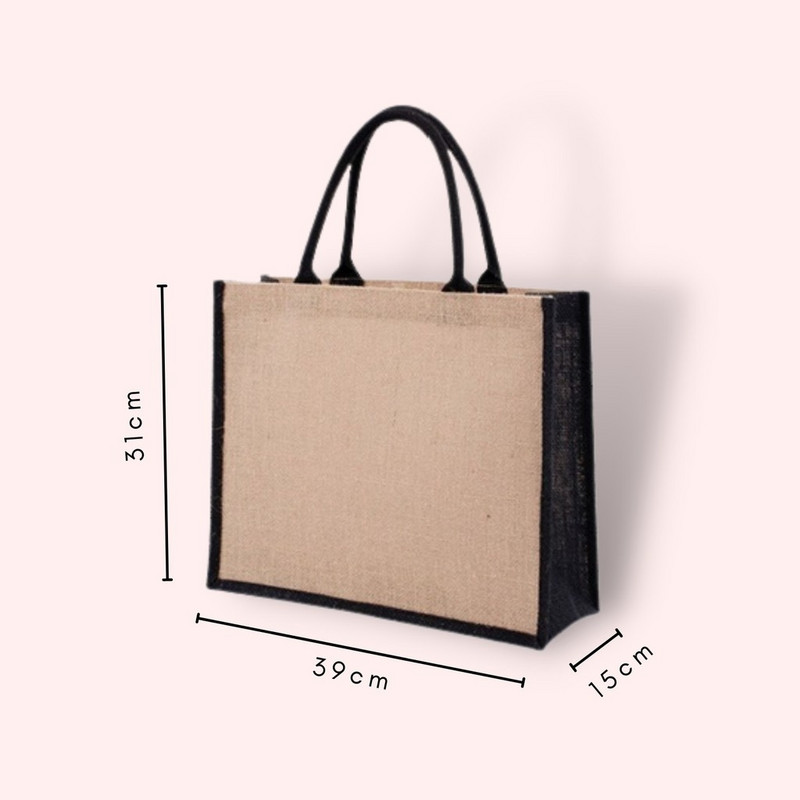 Női táska Kézitáskák Női Személyre szabott Radiant Jute Recycle Bevásárlótáska