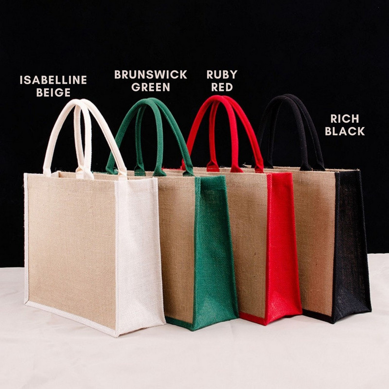 Női táska Kézitáskák Női Személyre szabott Radiant Jute Recycle Bevásárlótáska