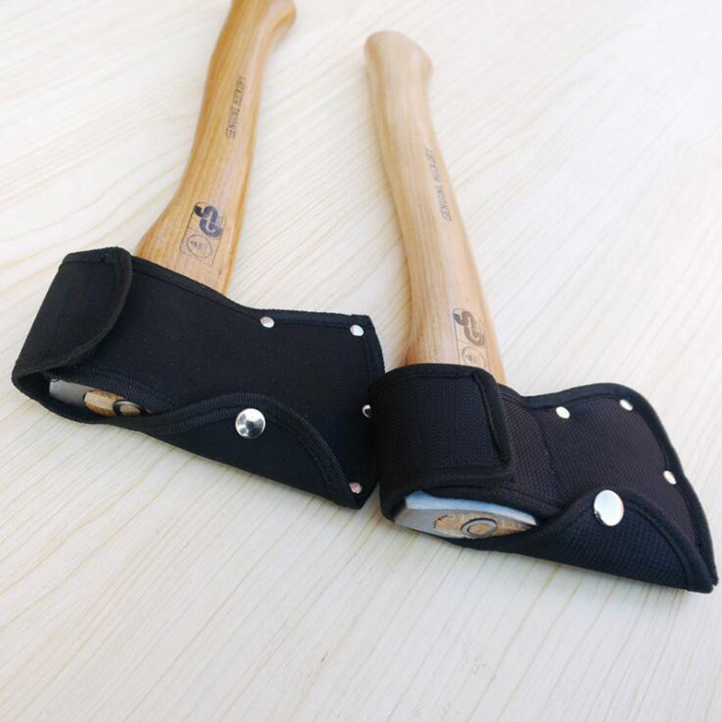 1 db fekete multifunkcionális PU bőr hordozható fejsze hüvely kültéri védőeszközök