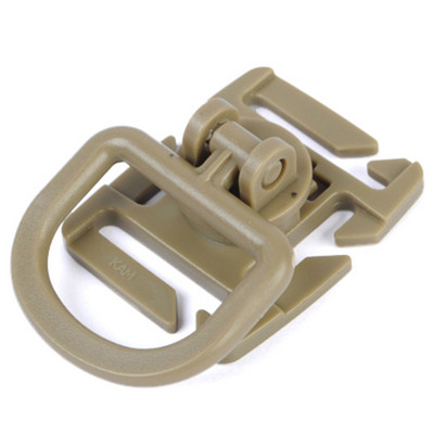 Taktikaline MOLLE plastist klamber pööratava D-pandlaga Militaar Airsofti vesti riputuspandlaga Välisjahi tarvikud punakaspruun/must