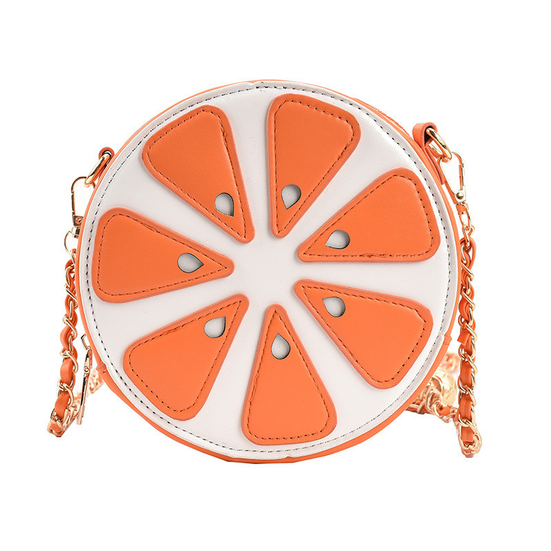 2022 Χαριτωμένη θήκη με μοτίβο φρούτων Καλοκαιρινή τσάντα παραλίας Funny Pu δερμάτινη γυναικεία τσάντα ώμου Chain Messenger Τσάντες Τσάντες Bolso Mujer