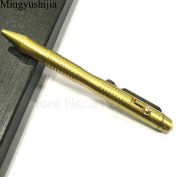 Υπαίθριος εξοπλισμός Tactical Handmade Brass Bolt Ball Point Pen Self Defense Weapon Camp Hike Safety Survival Multi Tool