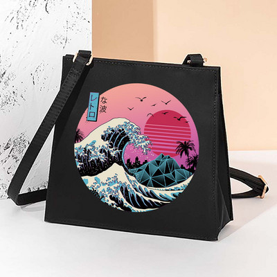 Τετράγωνες τσάντες Wave Pattern Casual γυναικεία τσάντα 2022 Νέα μόδα χιαστί τσάντα ώμου All-match Messenger Τσάντα Sundries Tote Bags