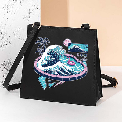 Τετράγωνες τσάντες Wave Pattern Casual γυναικεία τσάντα 2022 Νέα μόδα χιαστί τσάντα ώμου All-match Messenger Τσάντα Sundries Tote Bags