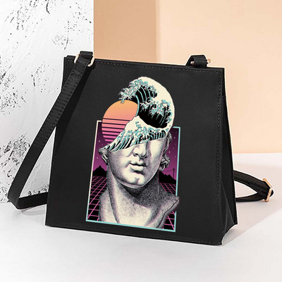 Τετράγωνες τσάντες Wave Pattern Casual γυναικεία τσάντα 2022 Νέα μόδα χιαστί τσάντα ώμου All-match Messenger Τσάντα Sundries Tote Bags