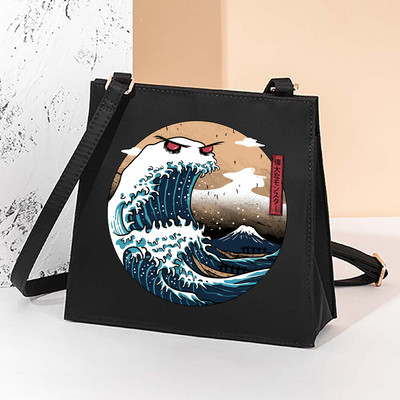 Τετράγωνες τσάντες Wave Pattern Casual γυναικεία τσάντα 2022 Νέα μόδα χιαστί τσάντα ώμου All-match Messenger Τσάντα Sundries Tote Bags