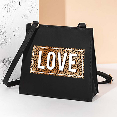 Квадратни чанти с леопардов мотив Дамска чанта Ежедневни дамски чанти Нова тенденция за 2022 г. Чанта за едно рамо Модни чанти с катарама