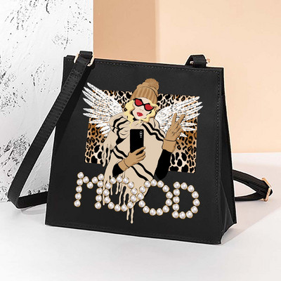 Квадратни чанти с леопардов мотив Дамска чанта Ежедневни дамски чанти Нова тенденция за 2022 г. Чанта за едно рамо Модни чанти с катарама
