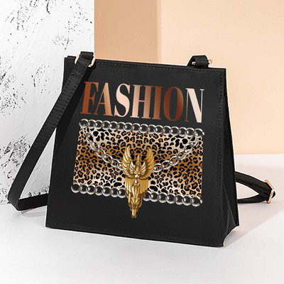 Квадратни чанти с леопардов мотив Дамска чанта Ежедневни дамски чанти Нова тенденция за 2022 г. Чанта за едно рамо Модни чанти с катарама