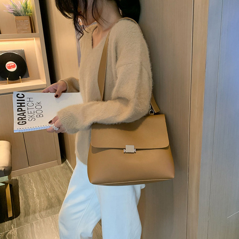 Vintage τσάντες ώμου μόδας Νέα τάση PU Δερμάτινη Γυναικεία casual τσάντα υψηλής χωρητικότητας Γυναικεία καθημερινή τσάντα Messenger Γυναικεία τσάντα