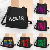 New Walls Letter Square kott Naiste Crossbody kott vabaaja kandekott Igapäevane õlakott Populaarne kaasaskantav reisikott Mitmesugused ostjad