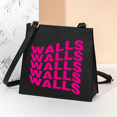 New Walls Letter Square kott Naiste Crossbody kott vabaaja kandekott Igapäevane õlakott Populaarne kaasaskantav reisikott Mitmesugused ostjad