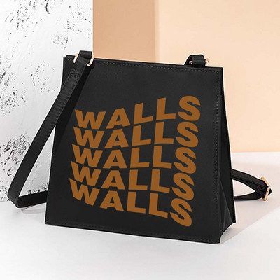 New Walls Letter Square kott Naiste Crossbody kott vabaaja kandekott Igapäevane õlakott Populaarne kaasaskantav reisikott Mitmesugused ostjad