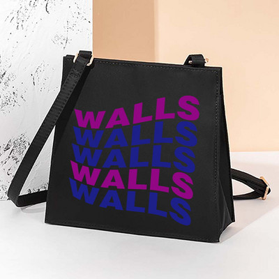 New Walls Letter Square kott Naiste Crossbody kott vabaaja kandekott Igapäevane õlakott Populaarne kaasaskantav reisikott Mitmesugused ostjad