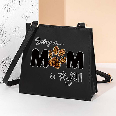 Footprints Szögletes táska Női válltáska Messenger kis négyzet alakú táska ingázó válltáska, divatos táska