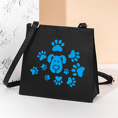 Footprints Szögletes táska Női válltáska Messenger kis négyzet alakú táska ingázó válltáska, divatos táska