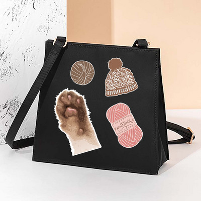 Footprints Szögletes táska Női válltáska Messenger kis négyzet alakú táska ingázó válltáska, divatos táska