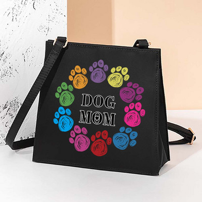 Footprints Szögletes táska Női válltáska Messenger kis négyzet alakú táska ingázó válltáska, divatos táska