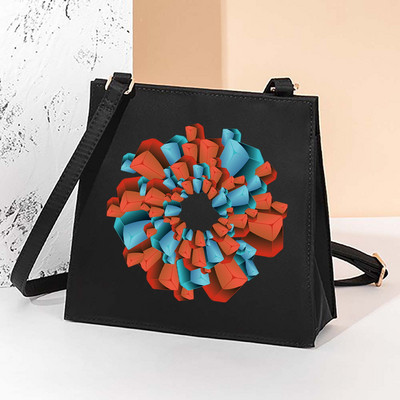 2022 Νέες τετράγωνες τσάντες με μοτίβο 3D Trend αγκράφα Τσάντα Messenger Μικρή τετράγωνη τσάντα Κορεατικού στυλ Ευέλικτη τσάντα ώμου Γυναικεία τσάντα τσάντα