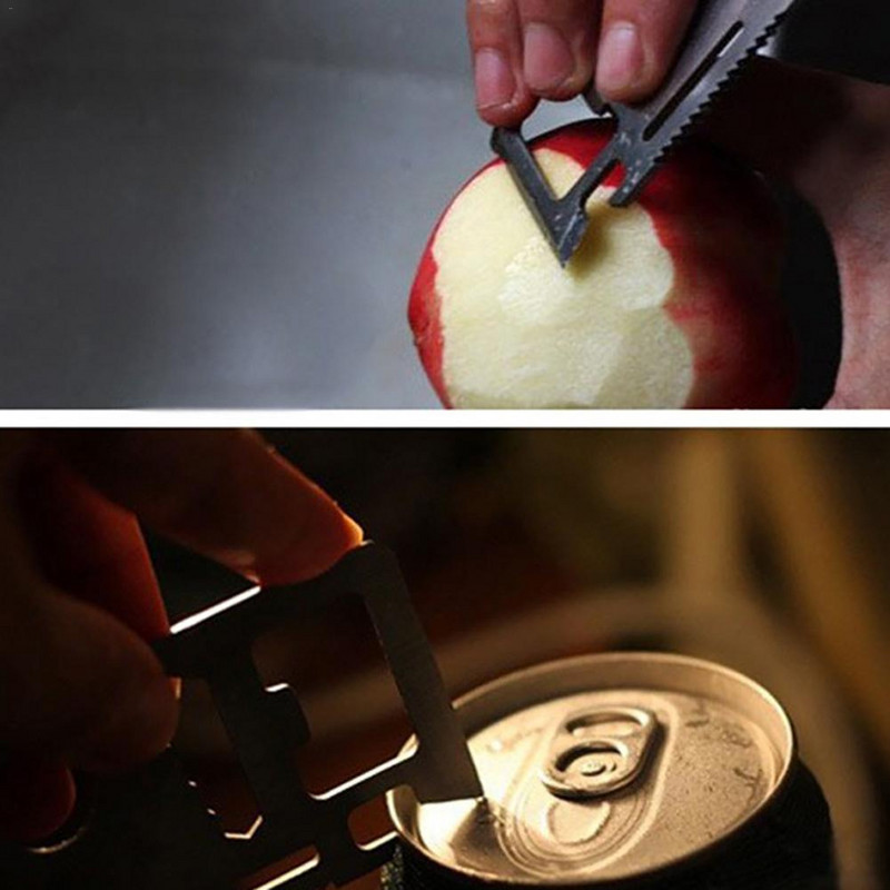 11-ühes välitingimustes kasutamiseks mõeldud multifunktsionaalne krediitkaart nuga ellujäämine telkimine jahipidamine taktikaline nuga utiliit Käsitööriistad tasku mitmeotstarbeline kaart