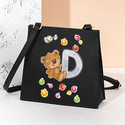 2022. aasta uus mood väikesed kandilised kotid Korea versioon Täiesti sobiv multifunktsionaalne armsa mustriga õlakott naiste kandekott