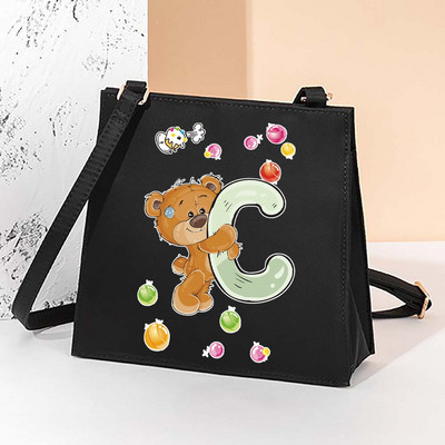 2022. aasta uus mood väikesed kandilised kotid Korea versioon Täiesti sobiv multifunktsionaalne armsa mustriga õlakott naiste kandekott