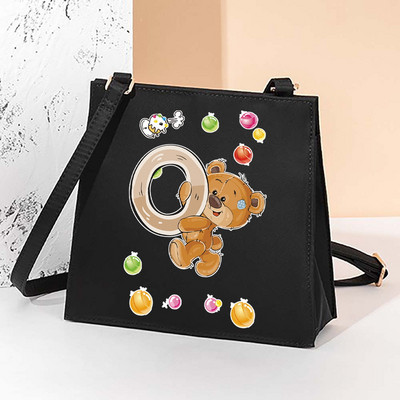 2022. aasta uus mood väikesed kandilised kotid Korea versioon Täiesti sobiv multifunktsionaalne armsa mustriga õlakott naiste kandekott