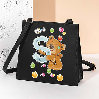 2022. aasta uus mood väikesed kandilised kotid Korea versioon Täiesti sobiv multifunktsionaalne armsa mustriga õlakott naiste kandekott