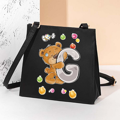 2022. aasta uus mood väikesed kandilised kotid Korea versioon Täiesti sobiv multifunktsionaalne armsa mustriga õlakott naiste kandekott