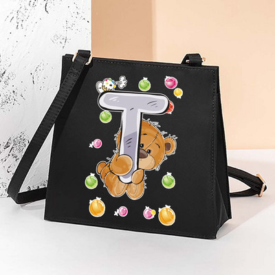 2022. aasta uus mood väikesed kandilised kotid Korea versioon Täiesti sobiv multifunktsionaalne armsa mustriga õlakott naiste kandekott