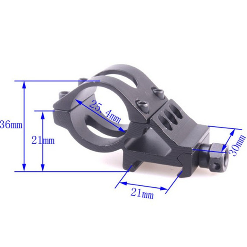 25 mm-es céltávtartó tartók zseblámpa zseblámpa lézertartók + imbuszkulcstartó taktikai céltávcső 20 mm-es szabványos Picatinny Weaver sínhez