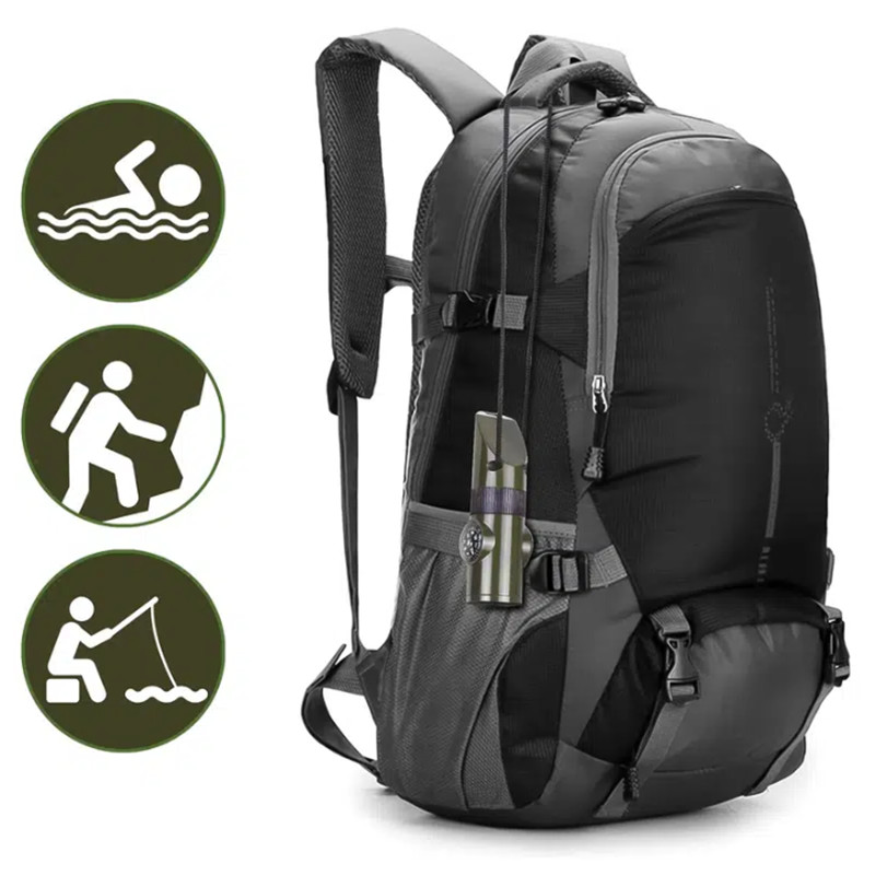 7-ühes roheline hädaolukorra ellujäämise vile kompass termomeeter Taskulamp luup Multifunktsionaalne tööriistad väljas matkamise tarvikud