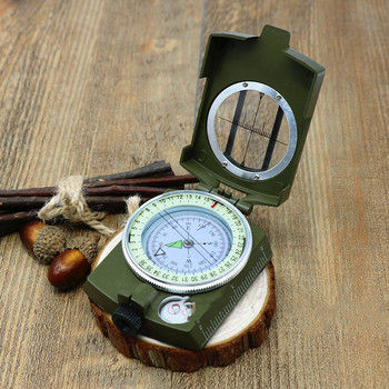 K4580 Lensatic Compass Високопрецизен военен американски стил Многофункционален призматичен компас Нощен за къмпинг на открито Туризъм