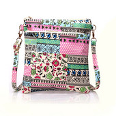 Mood Crossbody kotid naistele Vabaaja naiste õlakott Naiste PU-nahast käekott Vintage lillede printimine tüdrukute kotid Bolsas