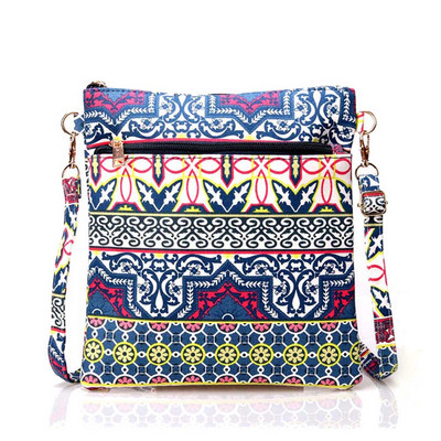 Mood Crossbody kotid naistele Vabaaja naiste õlakott Naiste PU-nahast käekott Vintage lillede printimine tüdrukute kotid Bolsas
