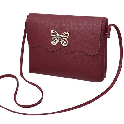 Νέα άφιξη Μόδα Γλυκιά γυναικεία τσάντα ώμου PU Δερμάτινη τσάντα χειρός πεταλούδα με κλειδαριά πόρπη Γυναικεία τσάντα ταξιδιού Κορίτσι Casual bag Beach Sac