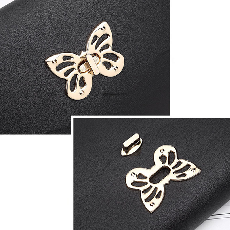 Νέα άφιξη Μόδα Γλυκιά γυναικεία τσάντα ώμου PU Δερμάτινη τσάντα χειρός πεταλούδα με κλειδαριά πόρπη Γυναικεία τσάντα ταξιδιού Κορίτσι Casual bag Beach Sac