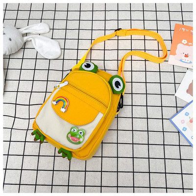 Χαριτωμένη τσάντα βάτραχος Αστεία κινούμενα σχέδια για κορίτσι τσάντα Casual Messenger Τσάντα στήθους Unisex Τσάντα χιαστί ώμου Nylon γυναικεία τσάντα