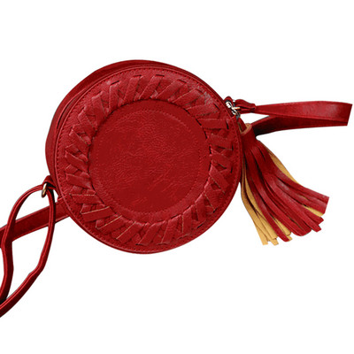 Uus moodne naistekott Tutt, ümmargune põimitud Risti kehaga õlakott Naiste Pu-nahast käekott Armas rulltüdruku rannakott Bolsos Mujer