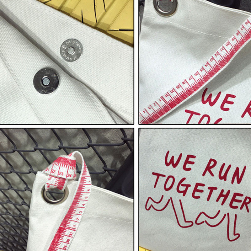 Νέα μόδα καμβά γυναικεία τσάντα Casual πολυτελείς τσάντες γυναικείες τσάντες επώνυμα γράμματα εμπριμέ τσάντα ώμου Χάρακας λουρί τσάντα παραλίας Bolsa