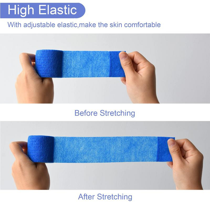 Putu kokvilnas ādas plēve pašlīmējoša elastīga pārsējs elkoņa ceļgala ādas maskas plēve putu apakšsaiņojums sportam sporta lentei