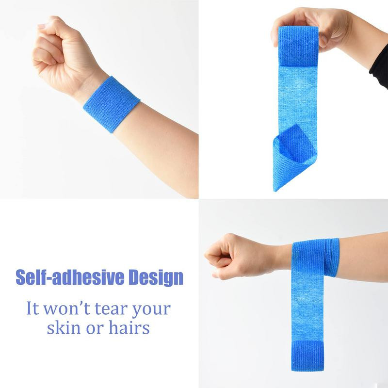 Putu kokvilnas ādas plēve pašlīmējoša elastīga pārsējs elkoņa ceļgala ādas maskas plēve putu apakšsaiņojums sportam sporta lentei